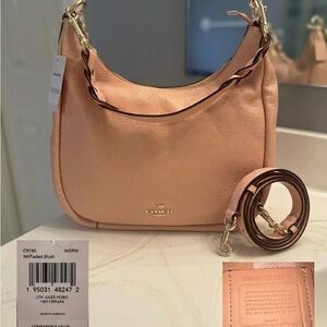 NWT Coach Jules Hobo in Faded Blush Leather - C9190